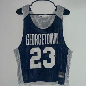 Georgetown Nike Adult Small Reversible Lacrosse Practice Jersey- Navy Blue&White